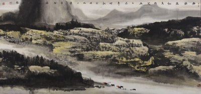2015年西行漫记-西山拌牧图（139x69)